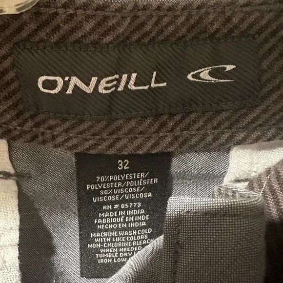 O’Neill chino gray relaxed shorts size 32 - Picture 2 of 8